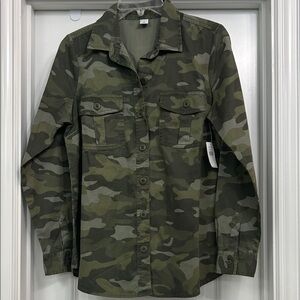 Old Navy Green Camouflage Field Jacket